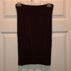 Brown one size tube top